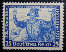 Deutsches Reich Kat. 506 * 1933 Wagner Kat. 32 Euro
