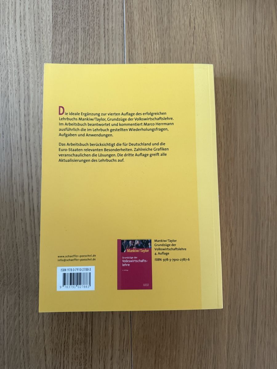 Libri: Mankiw/Taylor VWL Arbeitsbuch, 3. Auflage – Usato da Muri b. Bern venduto da mar_q2qr 1