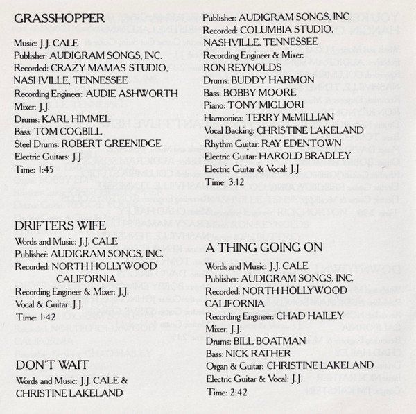 CDs: J.J. Cale GRASHOPPER Steve Gibson Reggie Young Gary Allen CD – Gebraucht aus Kandergrund von Sososo 5