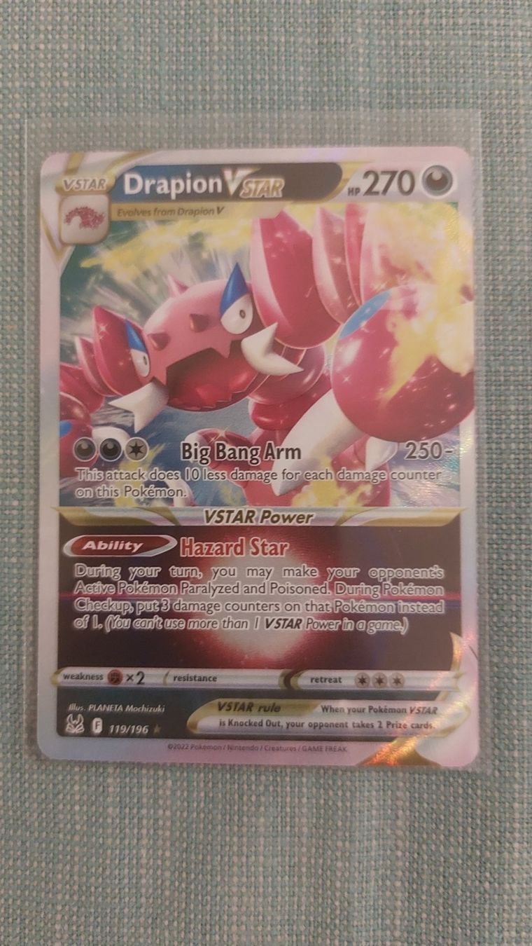 Pokémon Carte collezionabili: Drapion Vstar Lost Origin – Nuovo (secondo la descrizione) da Bellinzona venduto da Pagur