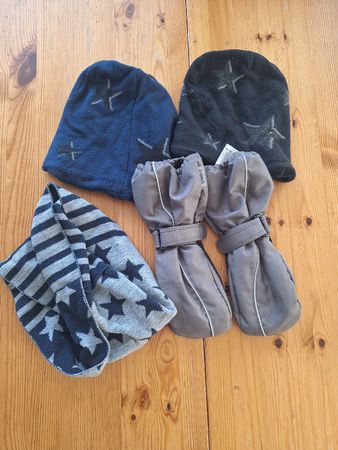 Kinderset Mützen, Schal Skihandschuhe Jako-O