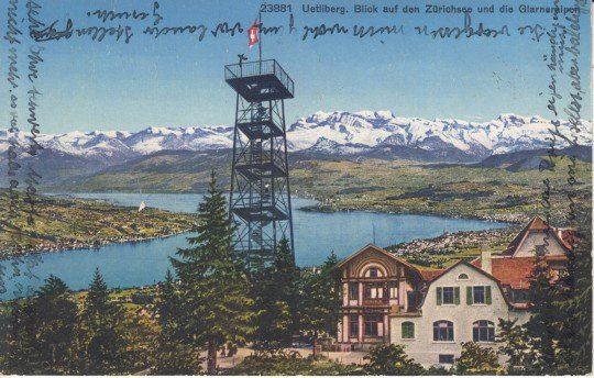 Ansichtskarten: Zürich Uetliberg, 1929 – Gebraucht aus Zuerich von OceanLinerPostcards