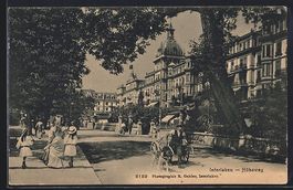 Interlaken, Höheweg, Strassenpartie mit