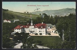 AK Weissbad, Blick auf das Kurhaus, 1910
