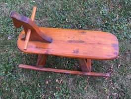 Schaukelpferd Holz massiv