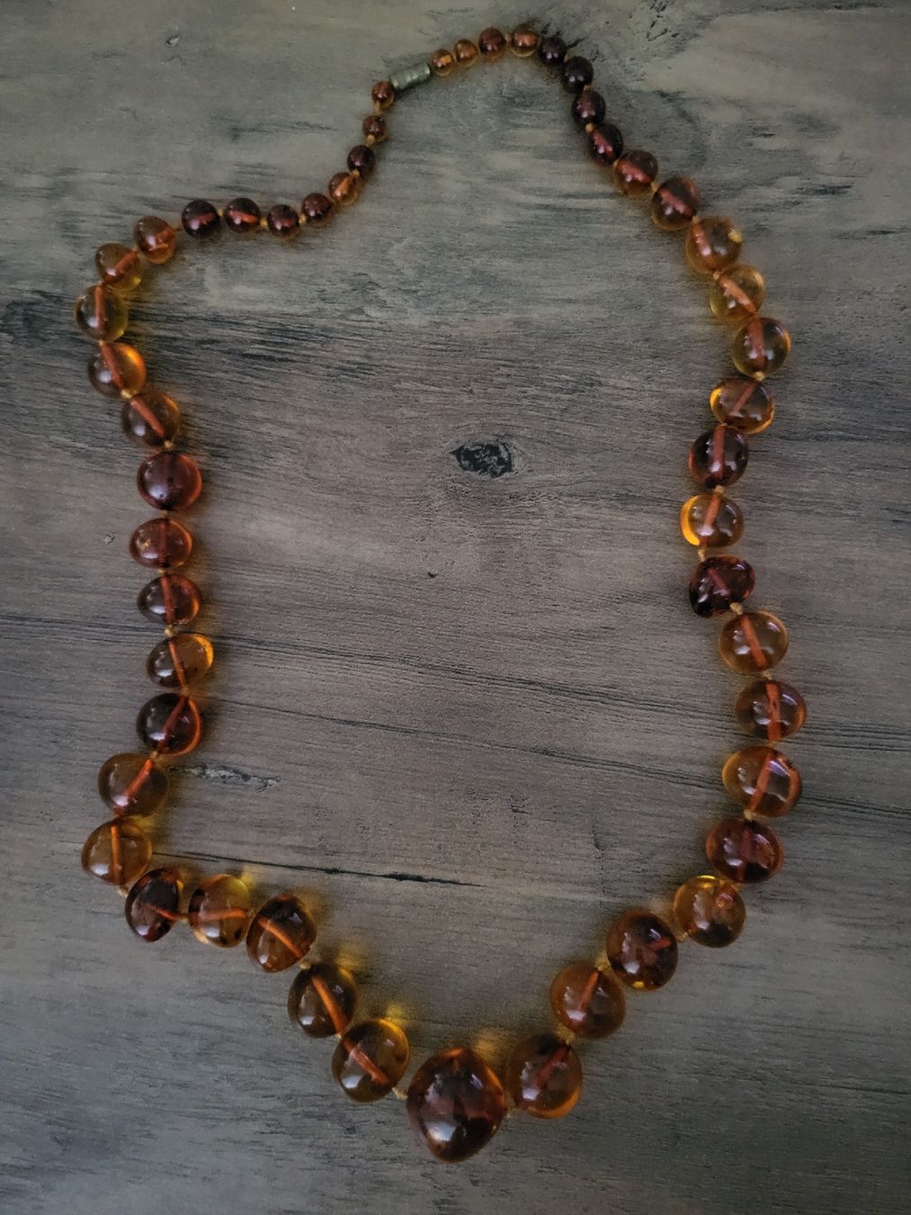 Catenine: Elegante Bernstein Kette🧡 – Usato da Unterägeri venduto da Altgoldschmuck 2