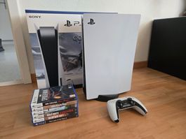 Sony PlayStation 5 Disc Edition inkl. Controller & 6 Spiele