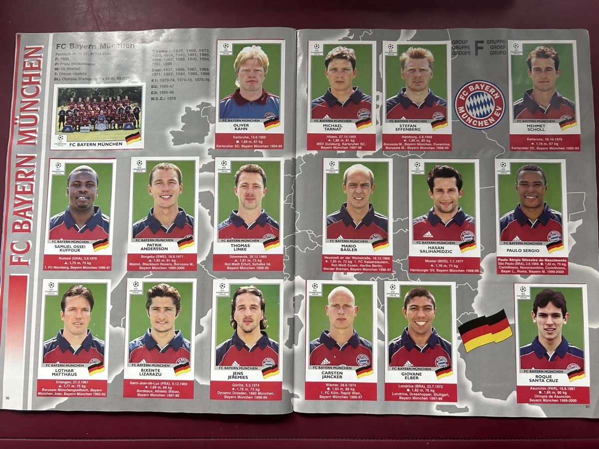 Panini Album: Panini CL Album 1999-2000 – Usato da Binningen venduto da Flagello 8