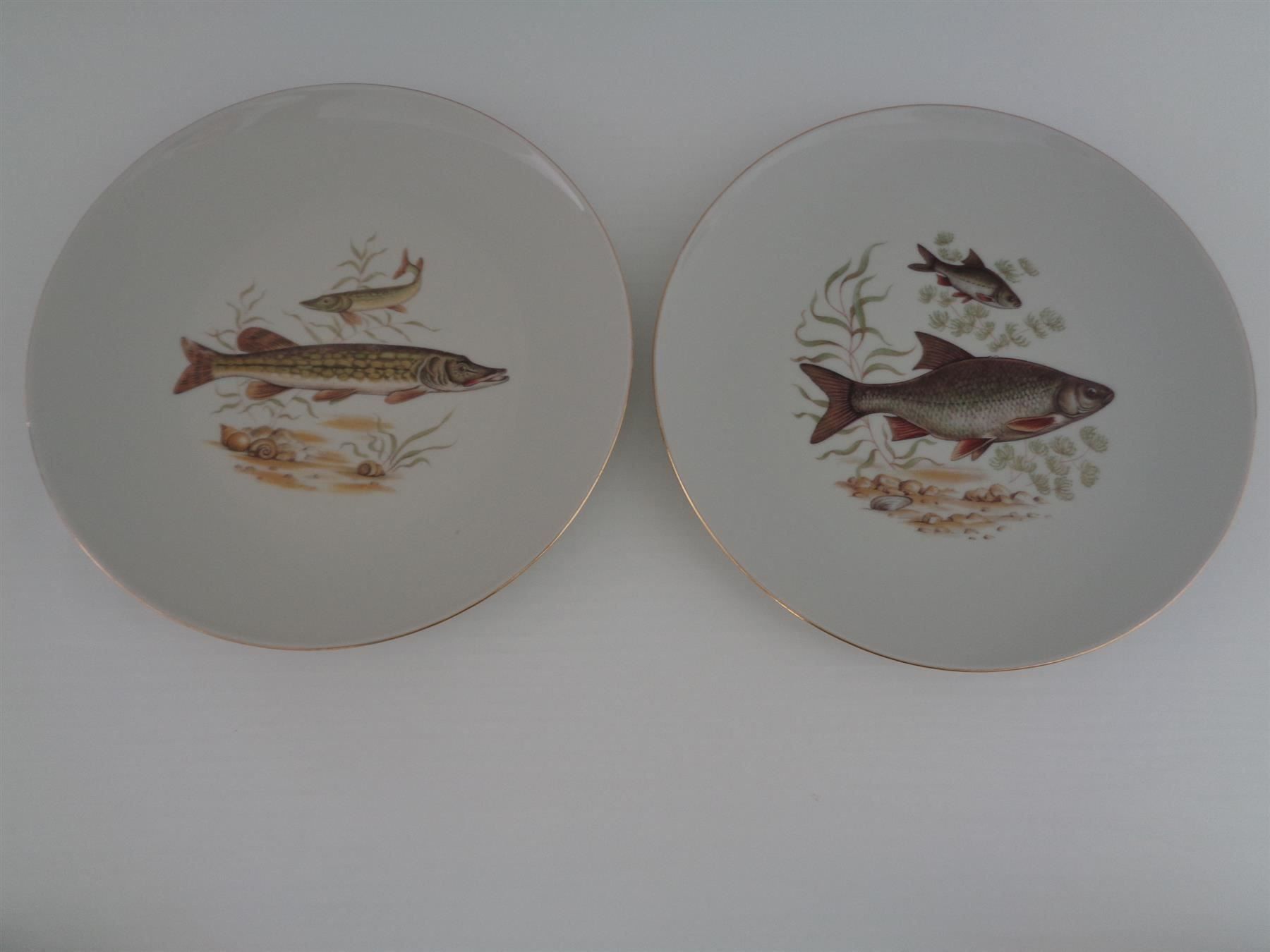 Geschirrsets: 6 Fischteller 1 Servierplatte - Bavaria – Gebraucht aus Chur von omonia 2