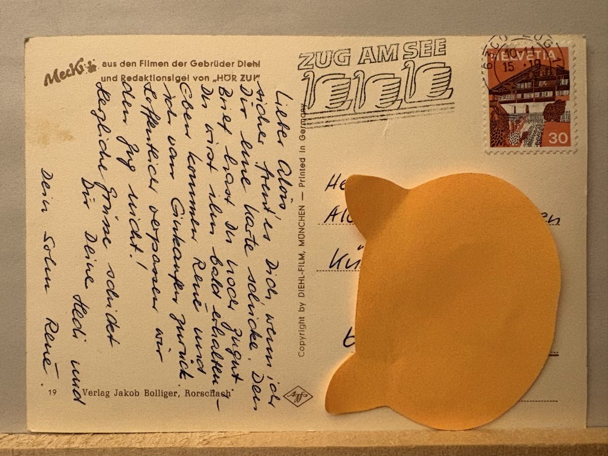 Cartoline postali: AK von Mecki Igel – Usato da Rümlang venduto da Brieftaube1 1