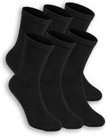 6 Paar Herren Socken Baumwolle schwarz 39–42