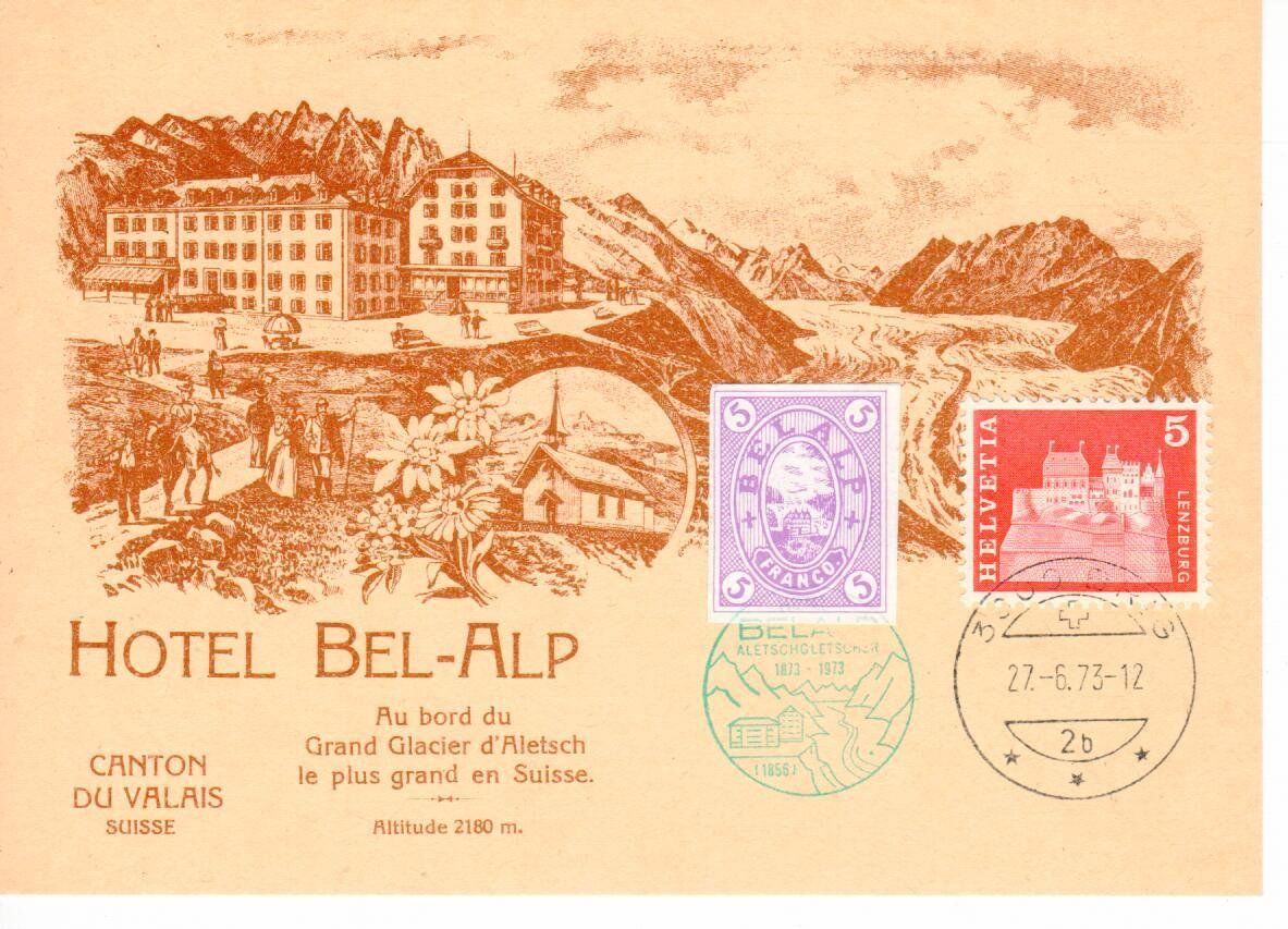 Tutti i francobolli: Hotel Bel-Alp Wallis – Usato da Wolhusen venduto da Curver9