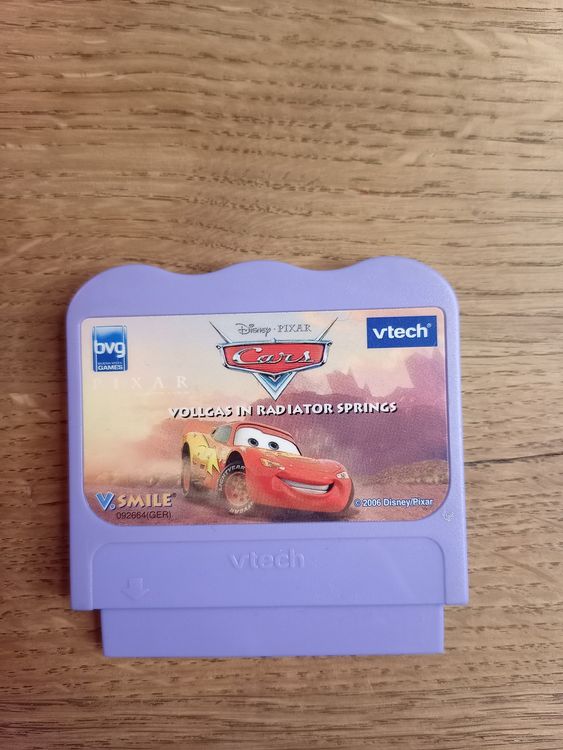 Cartouche De Jeu V.Smile Motion Cars (Flash McQueen) - Éducatif, Pour Enfants 4 à 7 Ans - Compatible Consoles V.Smile