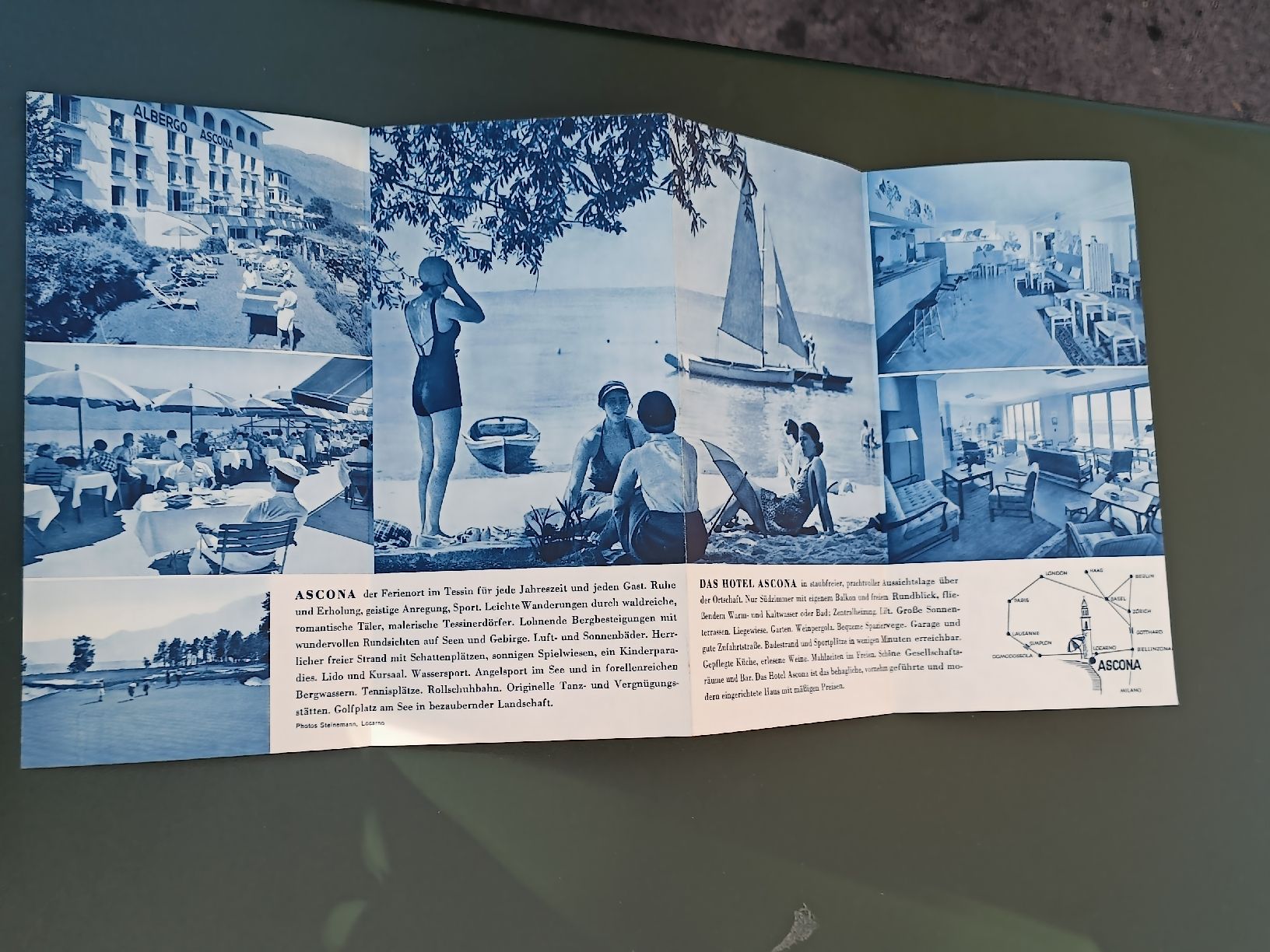Documenti: Litho Prospekt / Hotel Ascona - Ascona Ausgabe ca. 1930 – Usato da Brugg AG venduto da Ente015 2