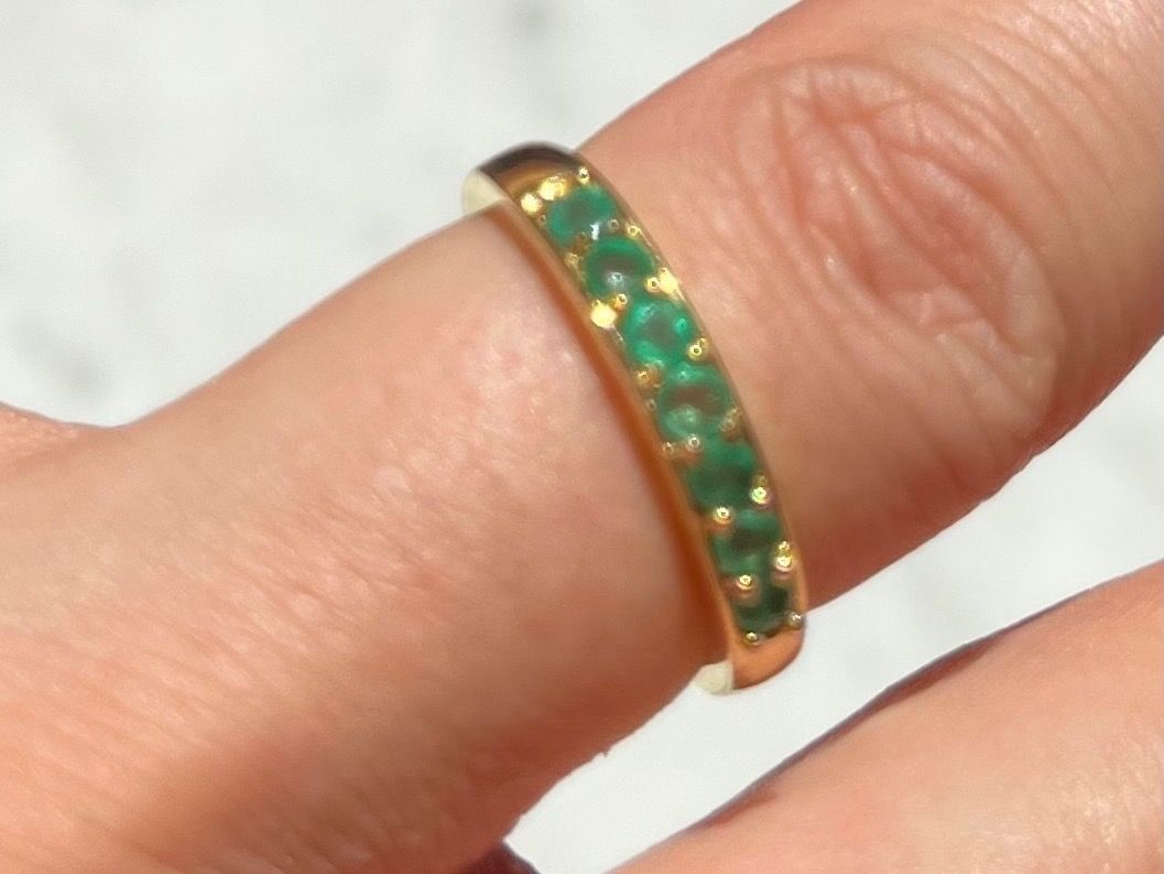 Anelli: Anello in oro con smeraldo – Usato da Sementina venduto da Bra_momo79 1