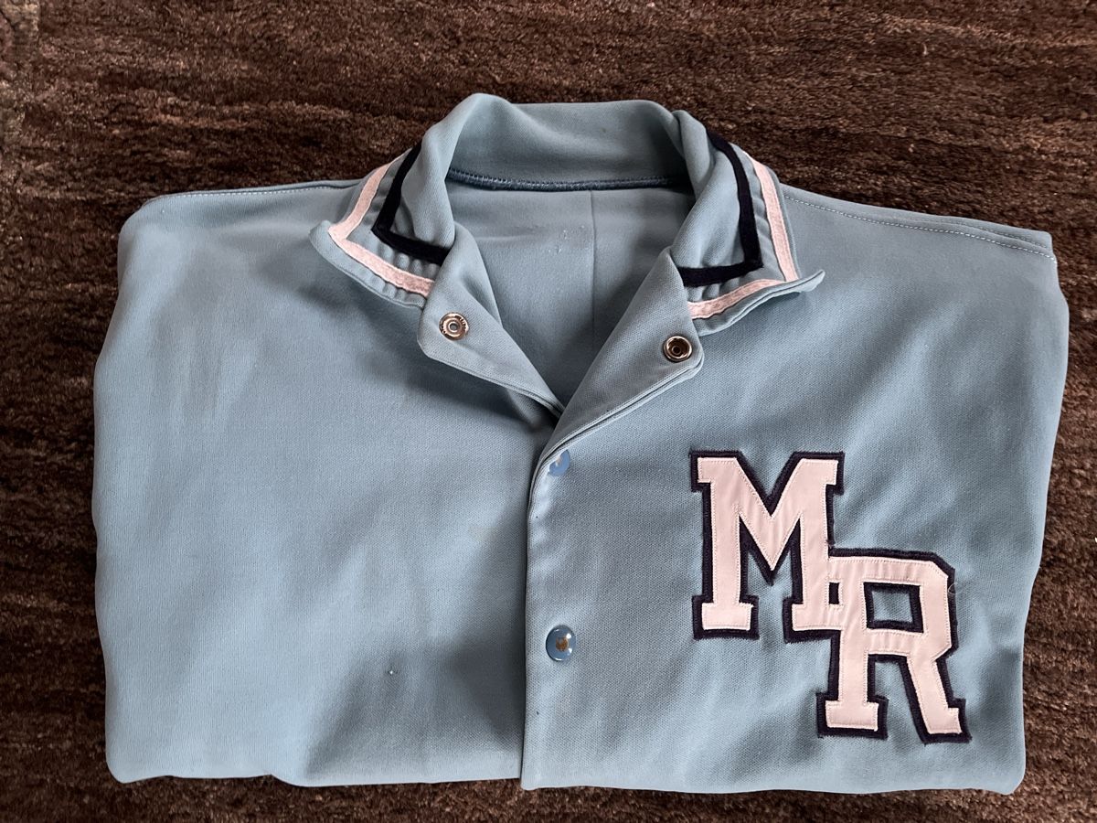Giacche: Vintage Varsity Baseball Jacket, Light Blue, 1970s – Usato da Colombier NE venduto da andpsykz3 6