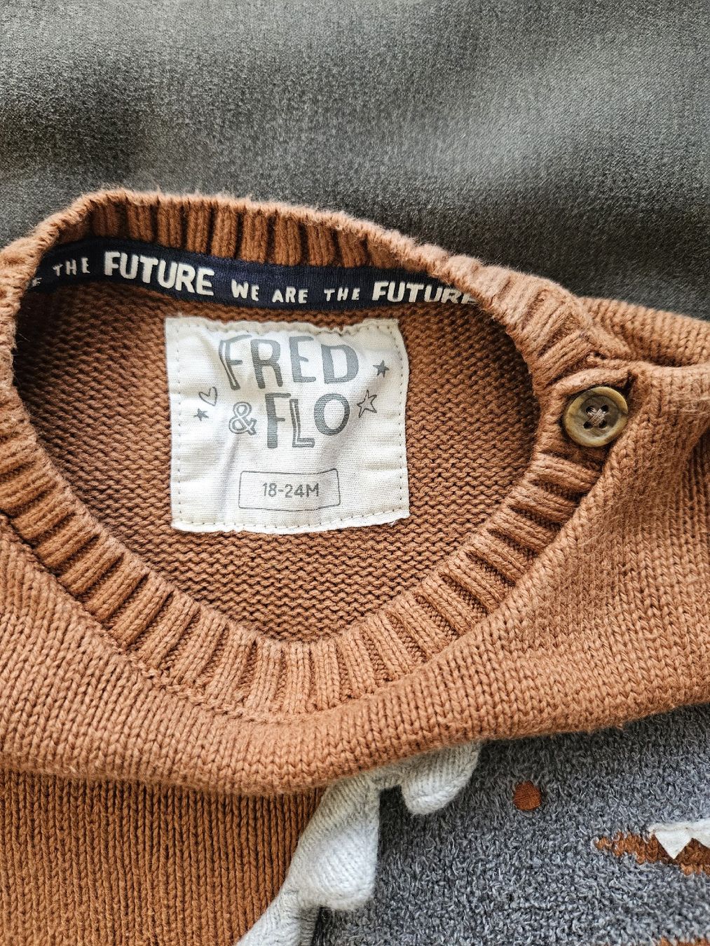 Pullover & Sweatshirts: Kinder Pullover Fred & Flo braun Grösse 18-24 Monate – Gebraucht aus Unterkulm von PatrycjaD 1