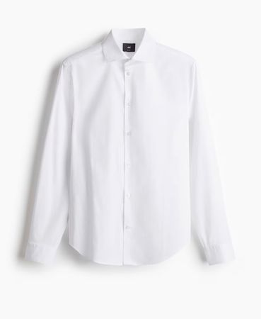 8 Stück H&M Weisse Hemden Slim Fit Gr.L