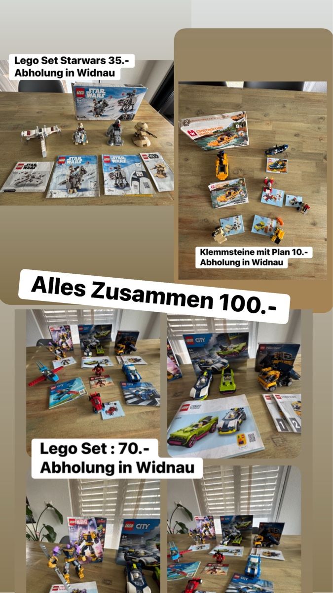 Lego Kit di costruzioni: Lego Set City,Marvel,Technic,Star Wars sets – Usato da Widnau venduto da WidnauSG_9443