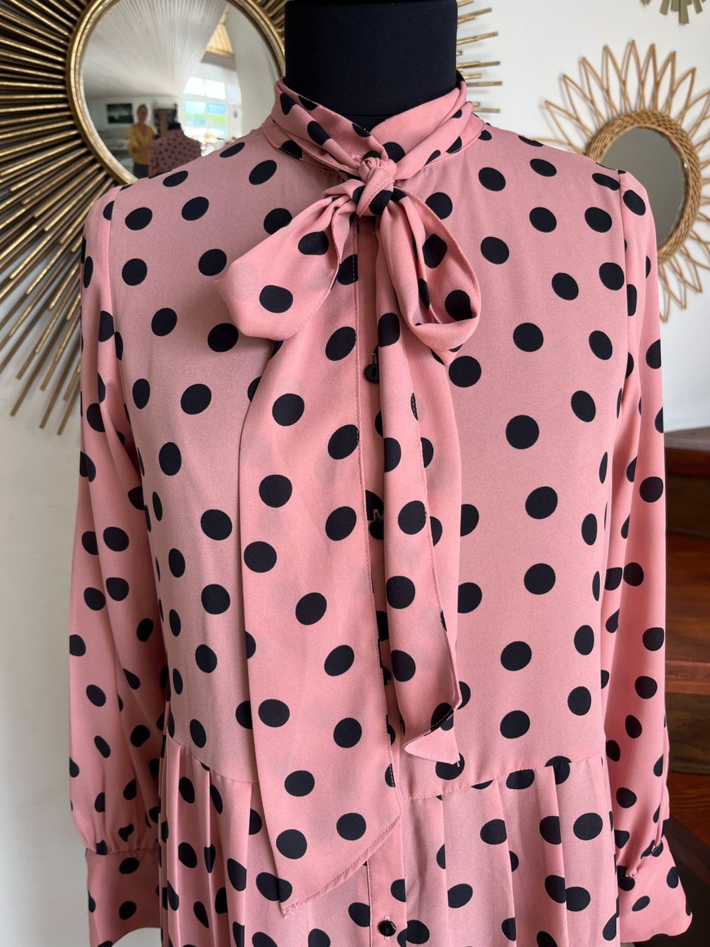 Zara Vestiti: Robe rose à pois ZARA M – Usato da Seiry venduto da vanille08 1