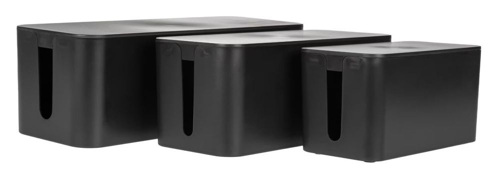 Maxi Kabelbox Met Geïntegreerde Kabelgeleiding Voor Stekkerdoos Eenvoudig Kabelmanagement Voor Kantoor En Thuis Opslag Van Opladers Harde Schijven Wit