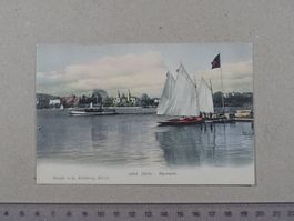 Zürich, Alpenquai, Boot, Schiff, 1907