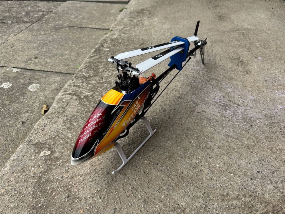 450PRO Aileron Flybar Gruppo Testa Rotore Per Elicottero RC Align Trex