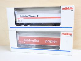 Märklin 2 x SBB Hbis Wagen Schindler 84735,20/... Rarität