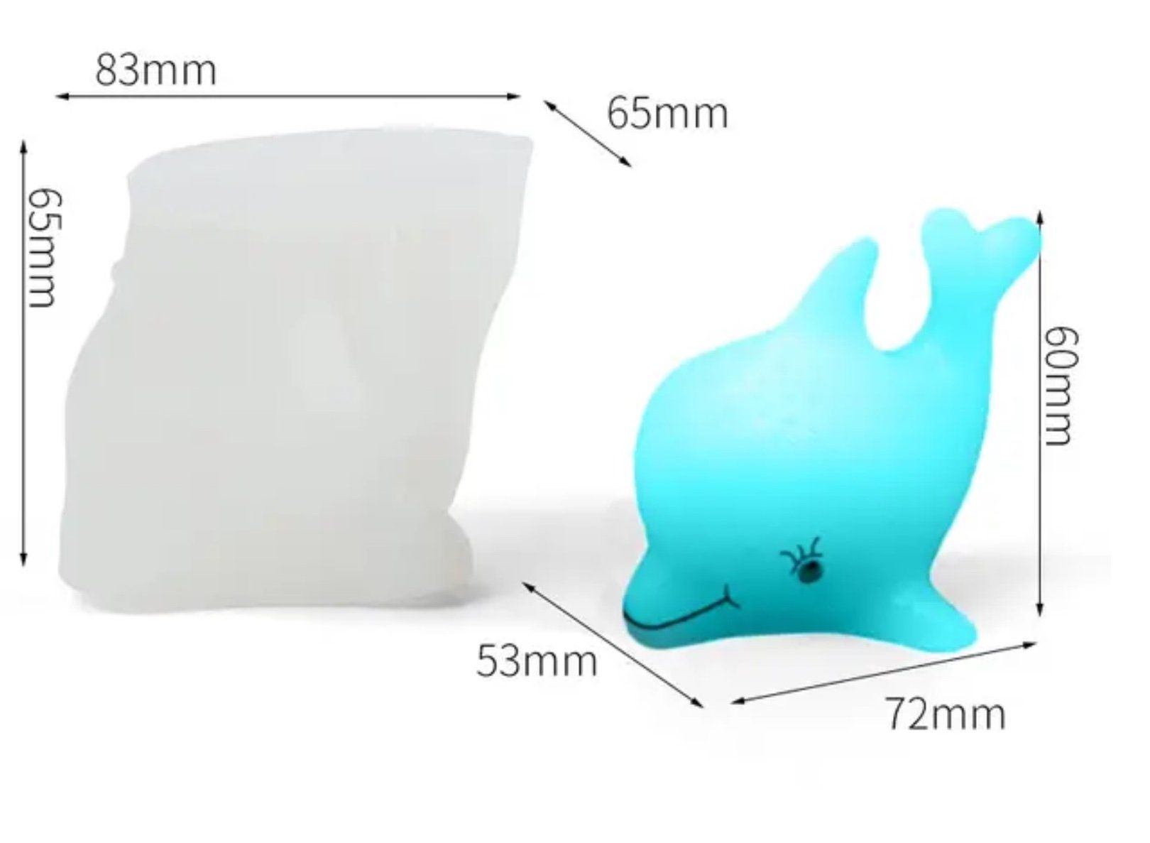 Teglie da forno: Giessform Silikonform Tiere Meer Delfin – Nuovo e nell'imballaggio originale da Kaltbrunn venduto da schere-stein-papier