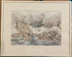 winterliche Landschaft von Renate Hummel 1994     (ID X632)