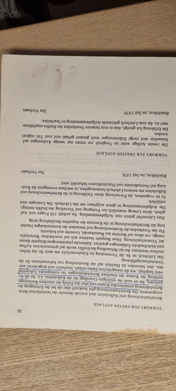 Libri: Betriebsabrechnung und Kalkulation - Einführung 1 – Usato da Spiegel b. Bern venduto da sus_xj97 4