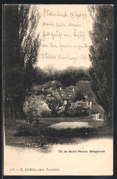 Ansichtskarten: AK Ile de Saint Pierre, Hotellerie, 1899 – Gebraucht aus Berlin von bartko-reher