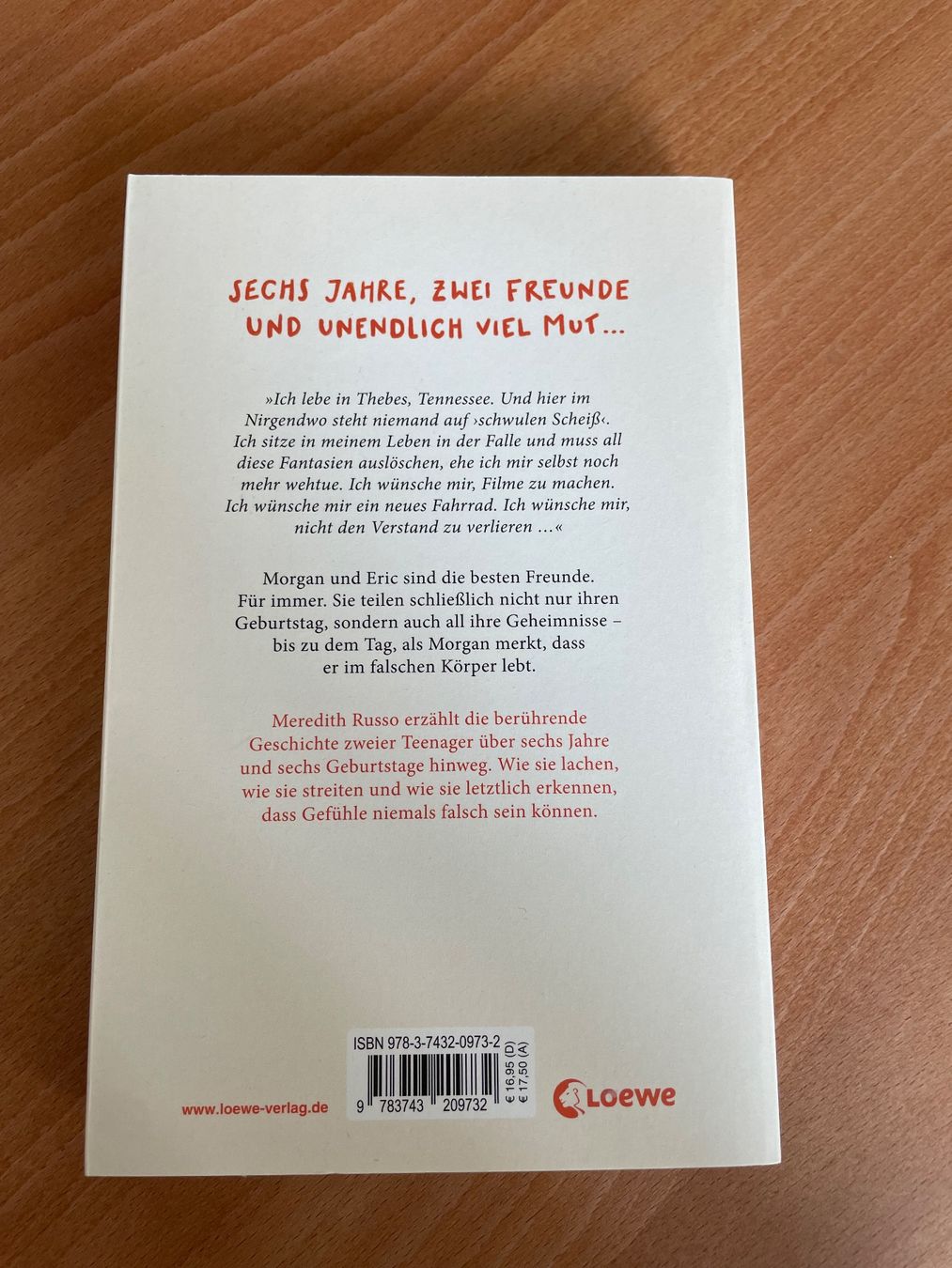 Bücher: Birthday Eine Liebesgeschichte - Meredith Russo – Neu (gemäss Beschreibung) aus Zürich von Ashley28 1