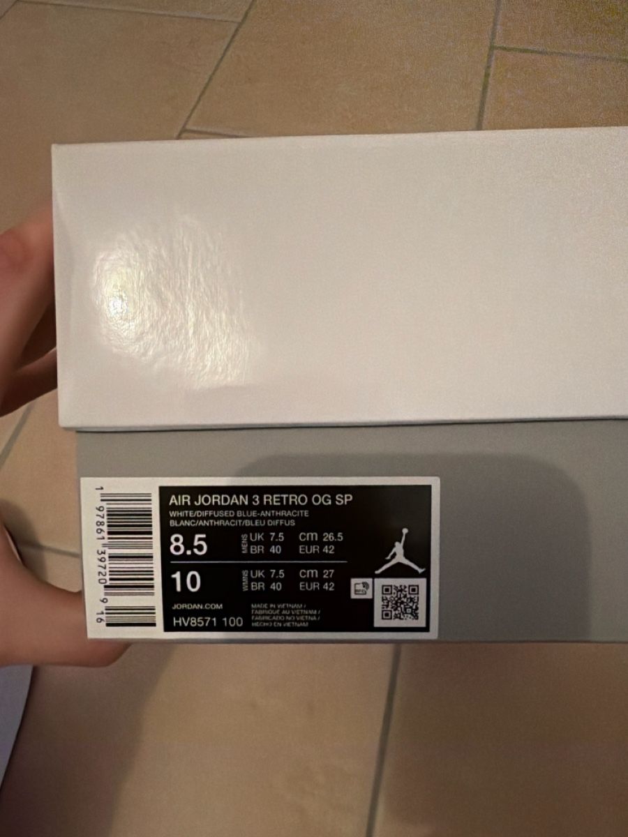 Jordan Herrenschuhe: Air Jordan 3 Retro OG SP, Pointure 42 – Neu (gemäss Beschreibung) aus Romont FR von Fabso90 4