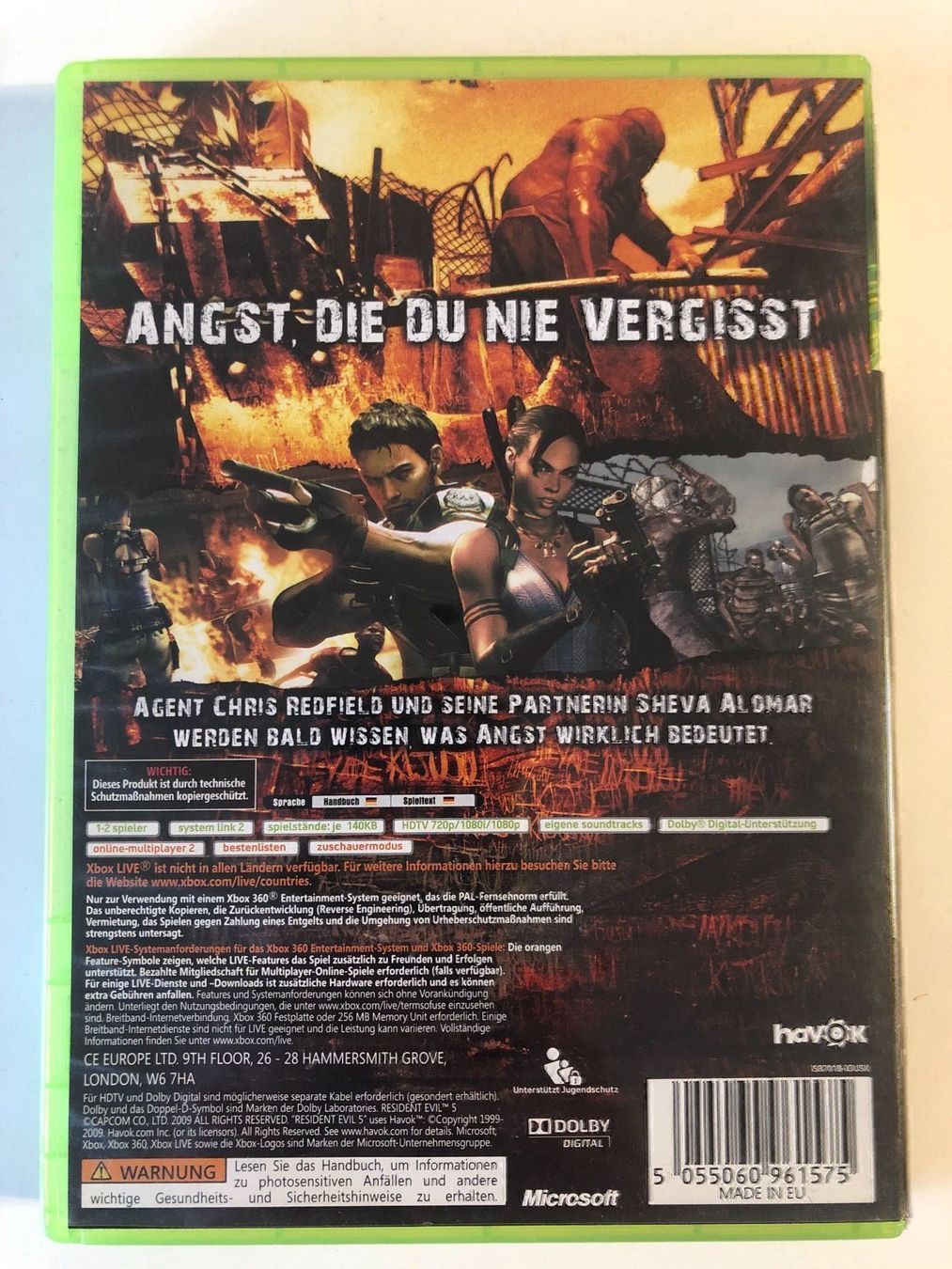 Microsoft Giochi: Resident Evil 5 für Xbox 360 – Usato da Kestenholz venduto da Mad18 1
