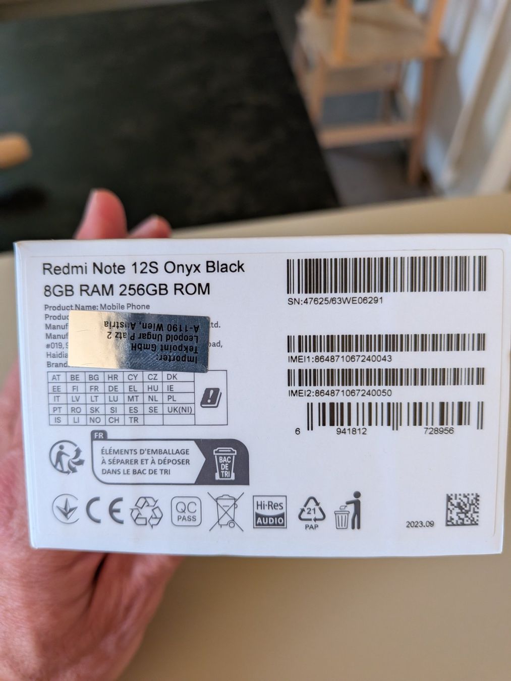 Xiaomi Telefoni cellulari / Smartphones: Redmi Note 12S Onyx Black - Top Zustand – Usato da Rebstein venduto da dschiguli 6