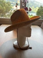Strohhut /Cowboyhut hellbraun mit Kinnband Gr. 57 cm
