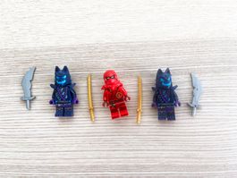 LEGO Ninjago Kai + Wolf Mask Dark Blue Warriors + Swords