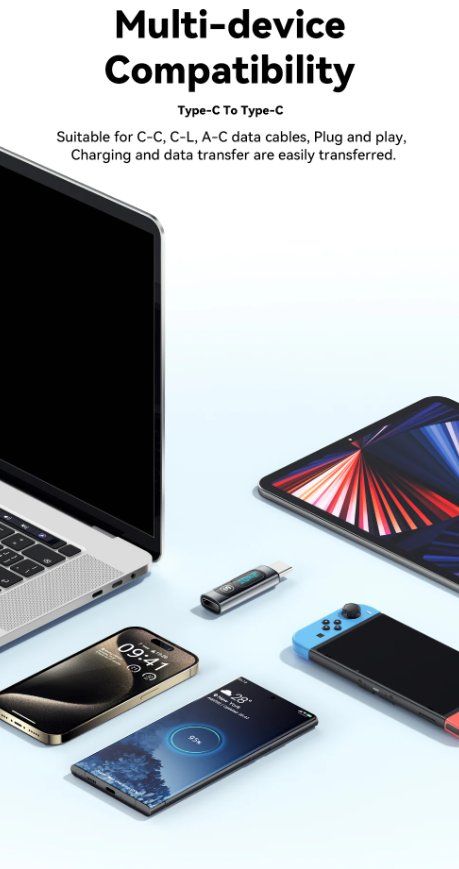 Unità & Adattatore: 240W 100W USB C zu USB C 3.0 OTG Adapter USB Typ-C – Nuovo e nell'imballaggio originale da Romanshorn venduto da pfimex 5