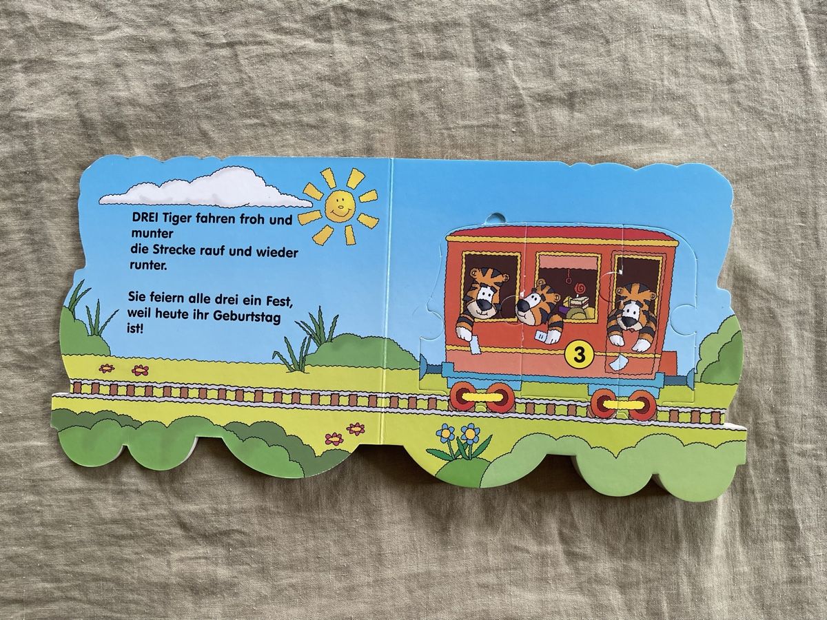 Livres: 123 Zahlenzug Kinderbuch, Puzzlebuch – D'occasion à Hirzel par carta9 2