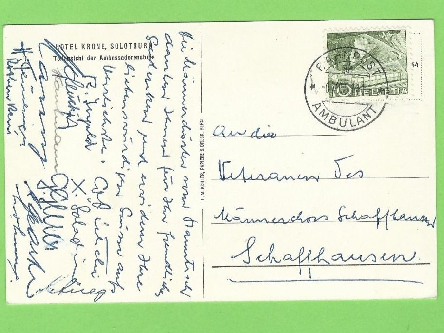 Cartes postales: Hotel Krone, Solothurn – D'occasion à Zürich par t24_de 1