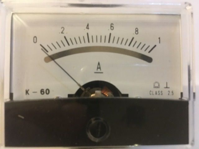 Misurare: Drehspulinstrument 0-1A DC – Nuovo e nell'imballaggio originale da Brugg AG venduto da Pedro4