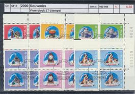 2000 "Souvenirs", Viererblock, ET - Stempel