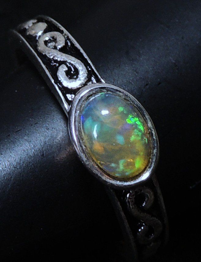 Anelli: Opal Silber 925 Fingerring Gr. 53 – Usato da Waldenburg venduto da schaller707 2