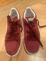 Bordeauxrote PUMA Sneakers "Suede" Gr. 44