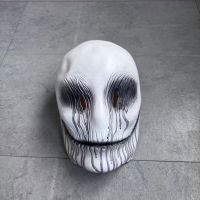 Horror Maske weisser Totenkopf Tränenstreifen, Latex, neu