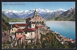 AK Locarno, Madonna del Sasso, 1927