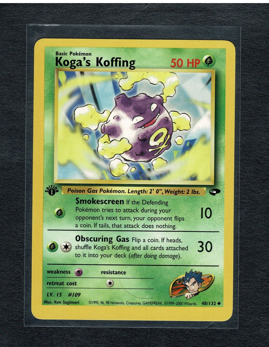 Pokémon Carte collezionabili: Koga's Koffing - 1st Gym Challenge – Usato da Giubiasco venduto da rude01
