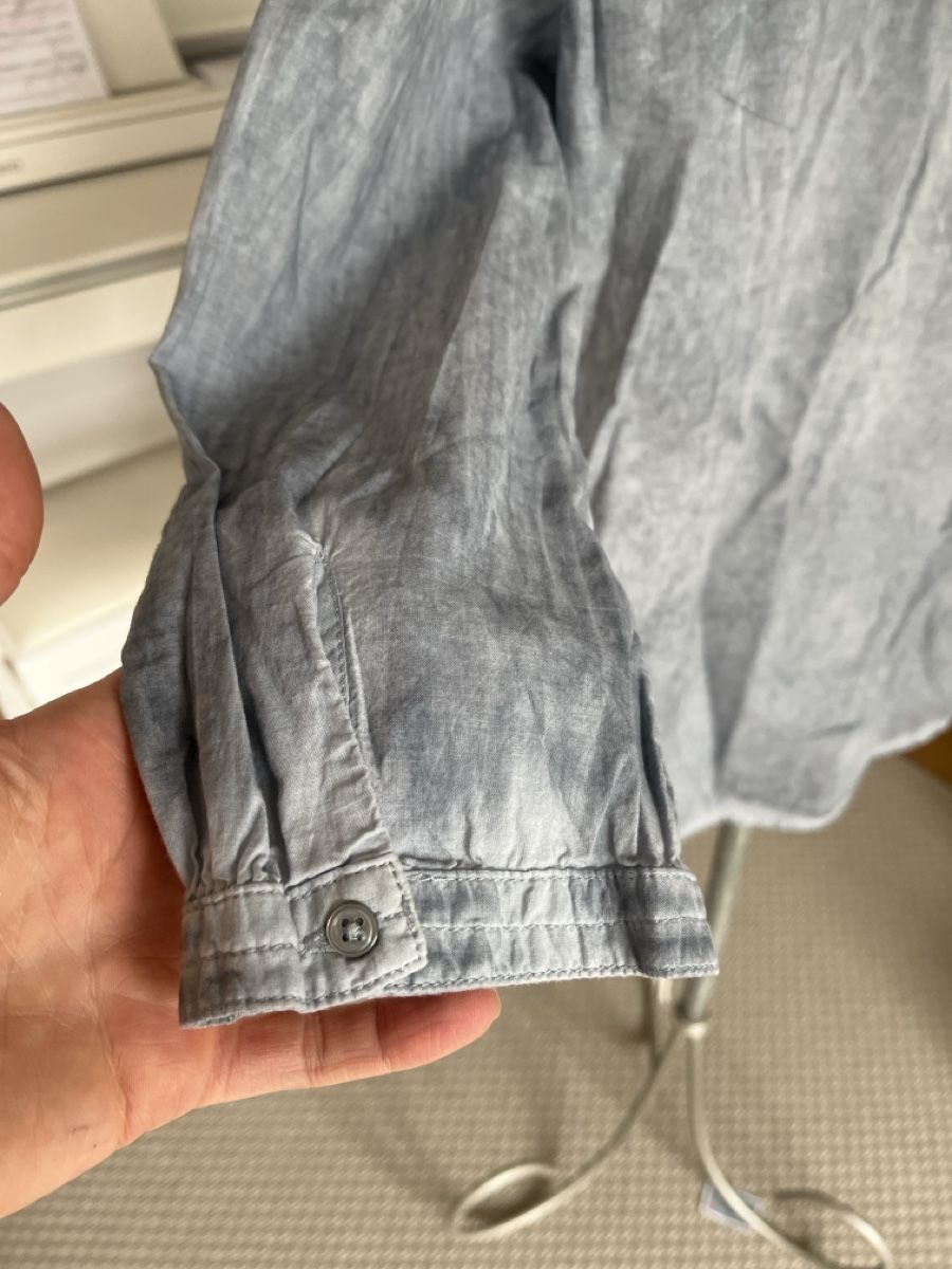 Marc O'Polo Camicette: Bluse mit Rüschen, blau-grau, Marco Polo, 38 – Usato da Solothurn venduto da Bobesch08 5