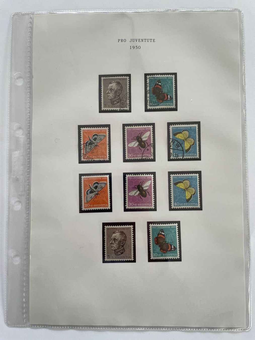 Tutti i francobolli: Antike Briefmarken Pro Juventute 1944 - 1952 – Usato da Adligenswil venduto da Treegarden 6